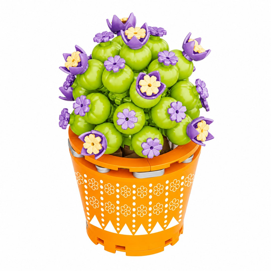 CUBIX COSTRUZIONI BONSAI IN VASO CON FIORE