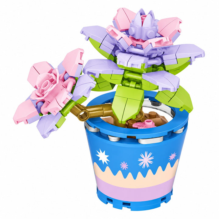 CUBIX COSTRUZIONI BONSAI IN VASO CON FIORE
