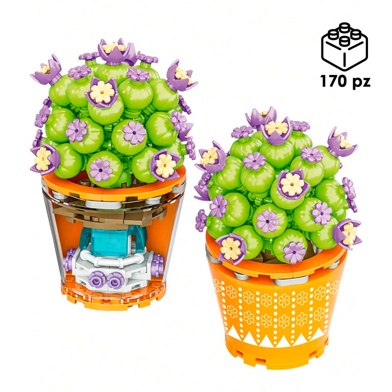CUBIX COSTRUZIONI BONSAI VASO CON FIORE