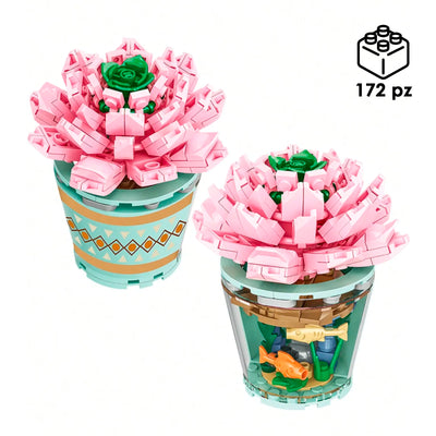 CUBIX COSTRUZIONI BONSAI VASO CON FIORE