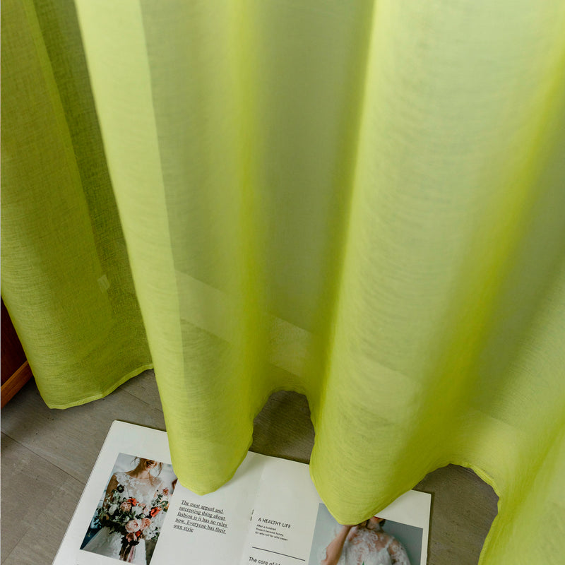 TENDA OLÉRON FILTRANTE SFUMATA BIANCO-VERDE 140X240CM