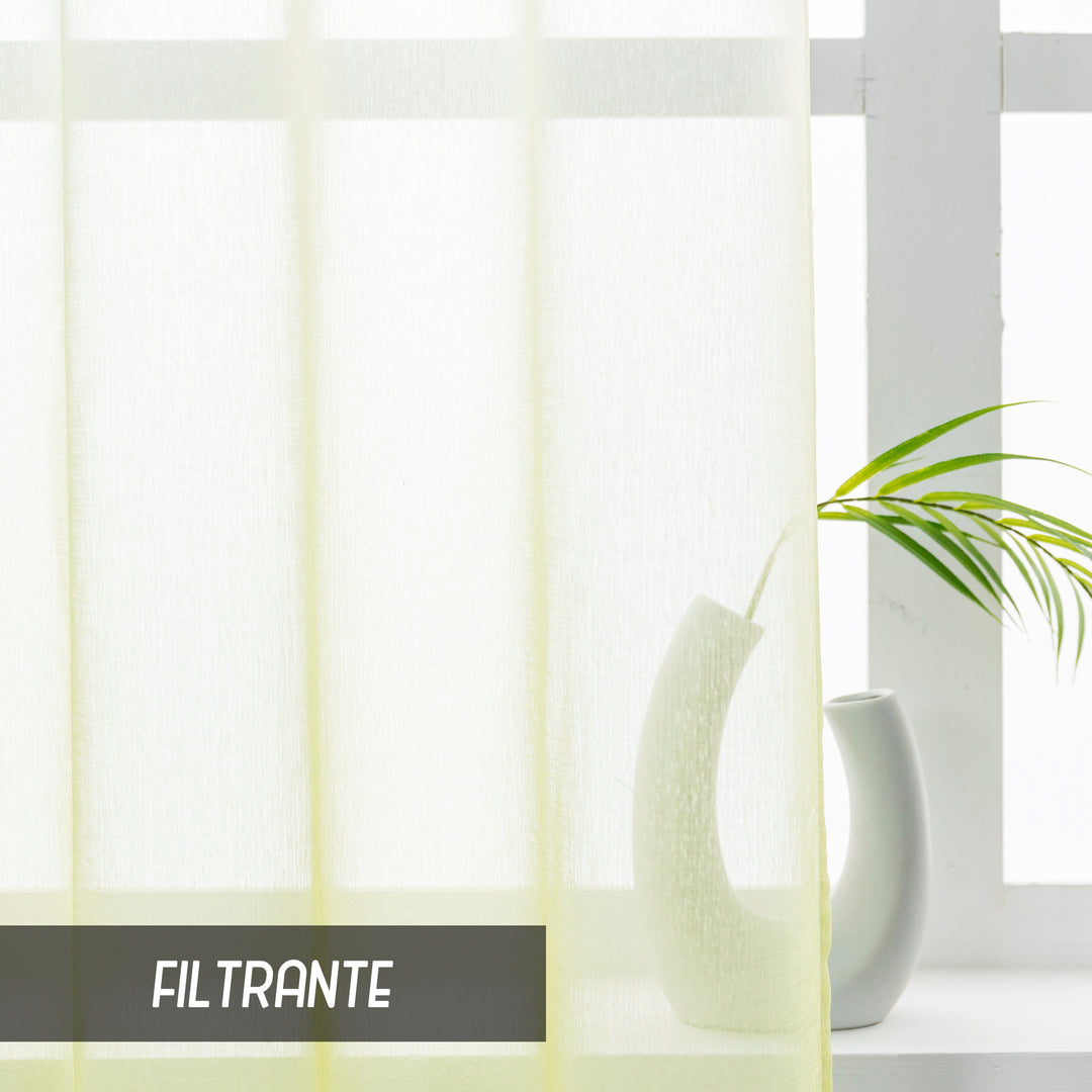 TENDA OLÉRON FILTRANTE SFUMATA BIANCO-VERDE 1 PANNELLO 140X275CM