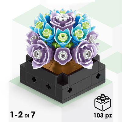 CUBIX COSTRUZIONI PIANTE GRASSE CON VASO
