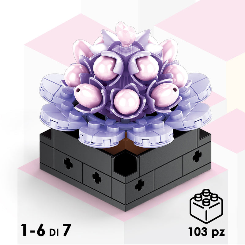 CUBIX COSTRUZIONI PIANTE GRASSE CON VASO