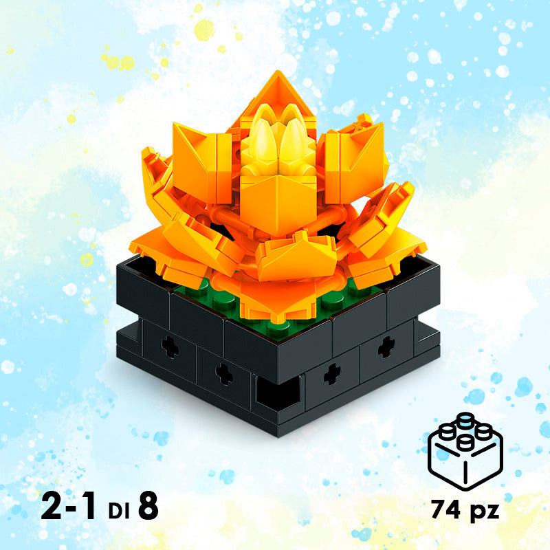 CUBIX COSTRUZIONI PIANTE GRASSE CON VASO
