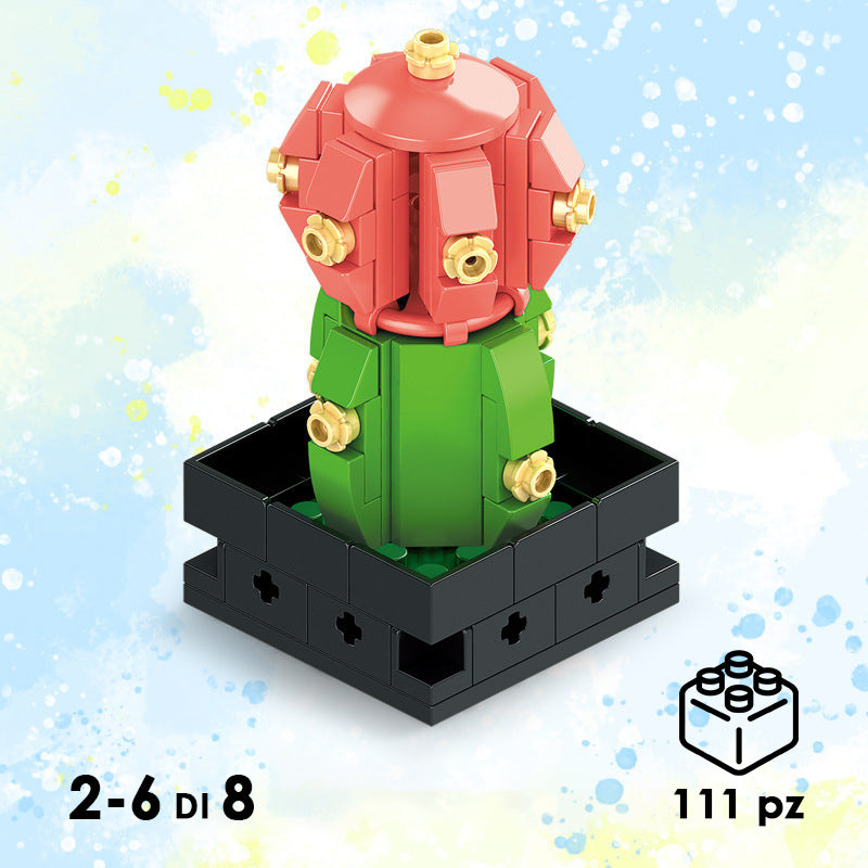 CUBIX COSTRUZIONI PIANTE GRASSE CON VASO