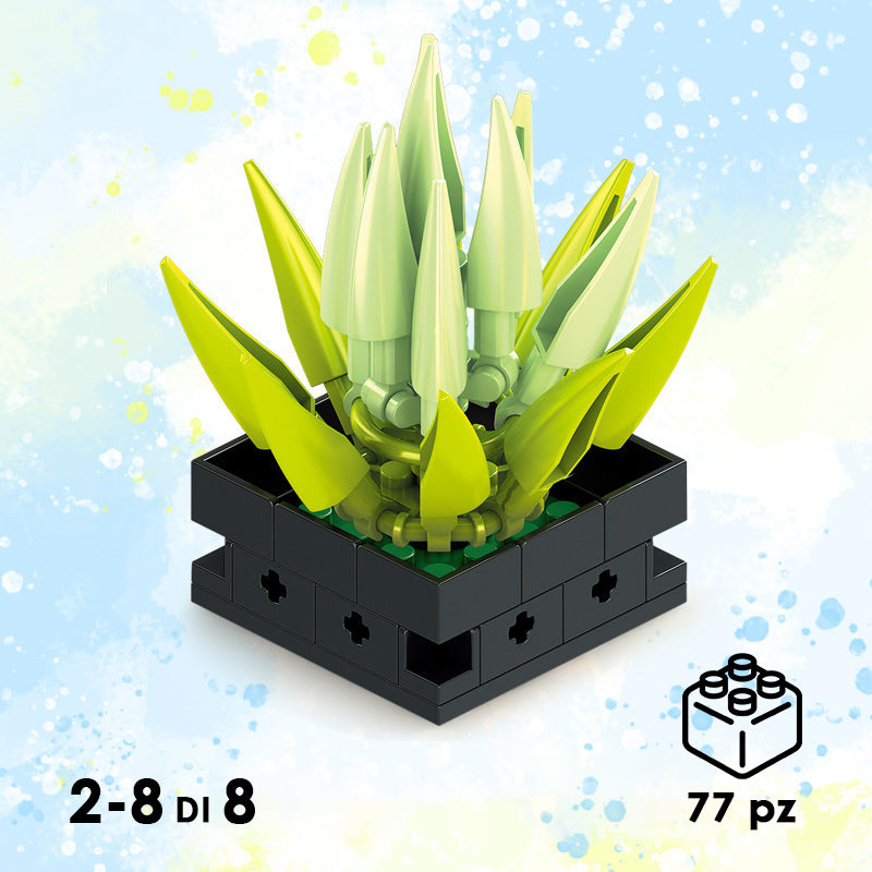 CUBIX COSTRUZIONI PIANTE GRASSE CON VASO
