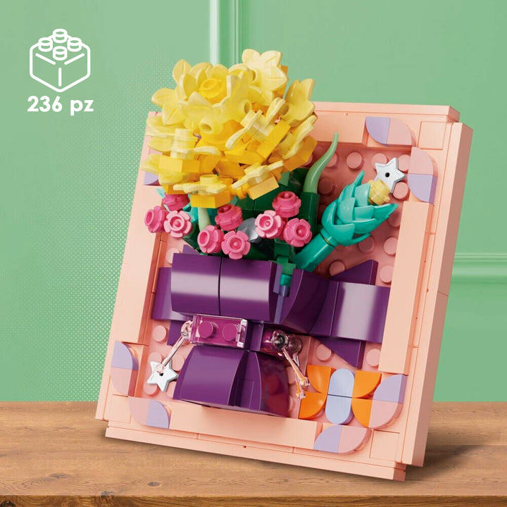 CUBIX COSTRUZIONI CORNICE CON FIORI 4 IN 1