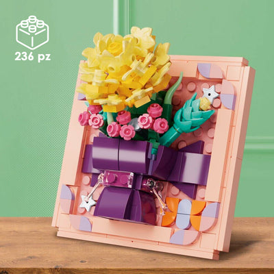 CUBIX COSTRUZIONI CORNICE CON FIORI 4 IN 1