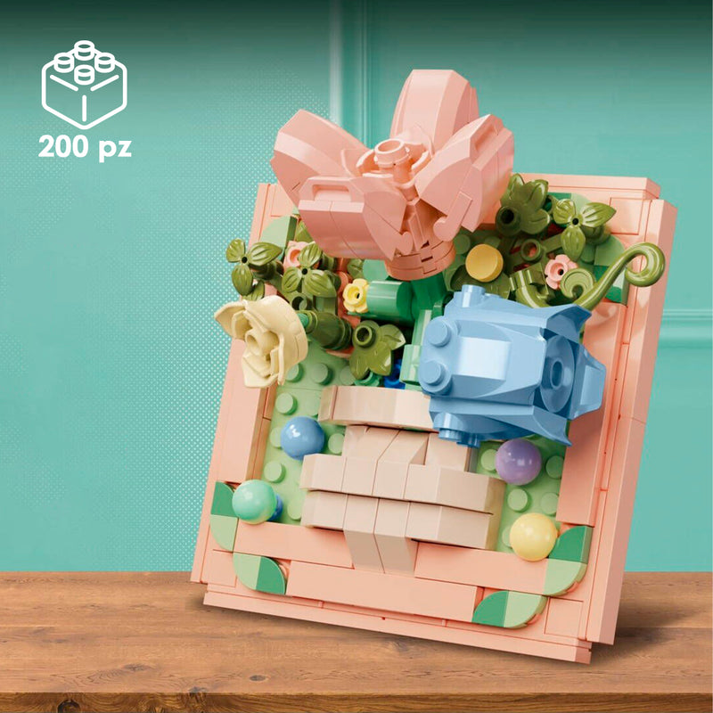 CUBIX COSTRUZIONI CORNICE CON FIORI 4 IN 1