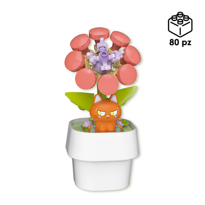CUBIX COSTRUZIONI FIORE CON GATTINO