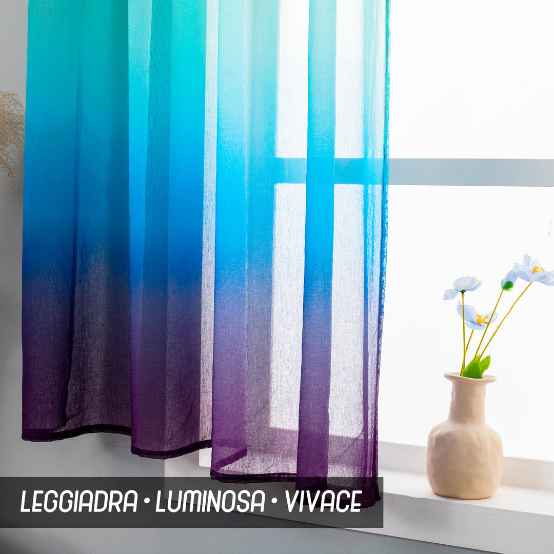 TENDA OLÉRON FILTRANTE SFUMATA ARCOBALENO 1 PANNELLO 140X140CM