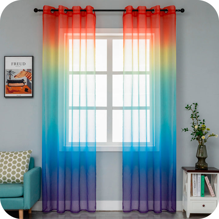 TENDA OLÉRON FILTRANTE SFUMATA ARCOBALENO 1 PANNELLO 140X275CM