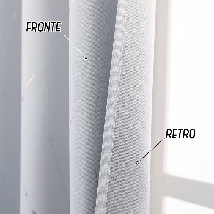 TENDA CAPRI SEMI OSCURANTE MOTIVO INTRECCIO 1 PANNELLO 140X150CM BIANCO