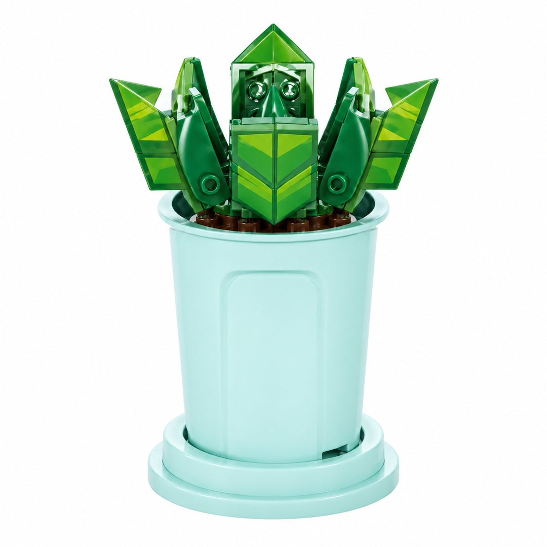 CUBIX COSTRUZIONI VASO ZODIACO CON FIORE