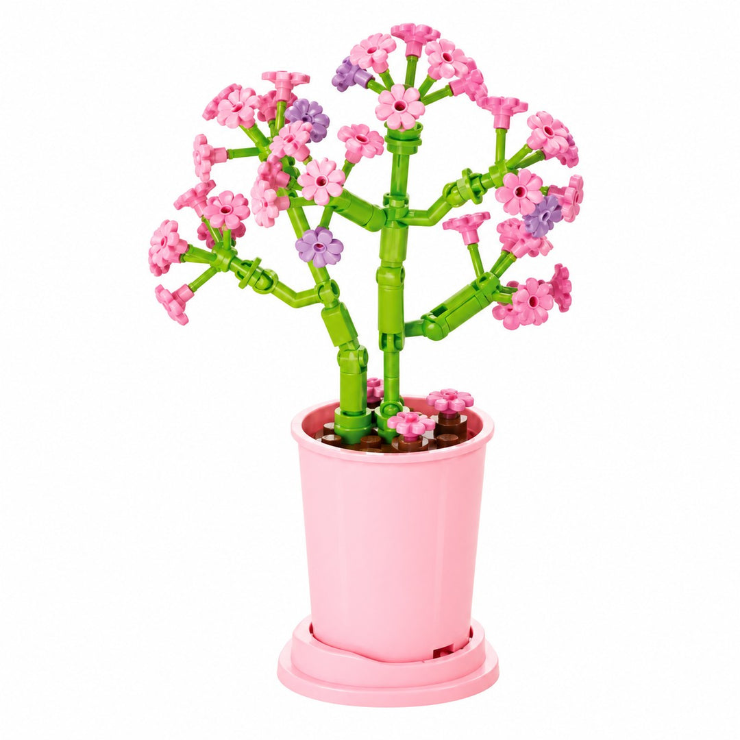 CUBIX COSTRUZIONI VASO ZODIACO CON FIORE