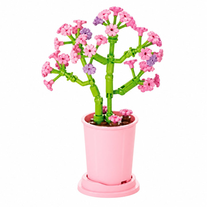 CUBIX COSTRUZIONI VASO ZODIACO CON FIORE