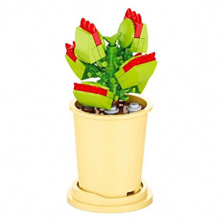 CUBIX COSTRUZIONI VASO ZODIACO CON FIORE
