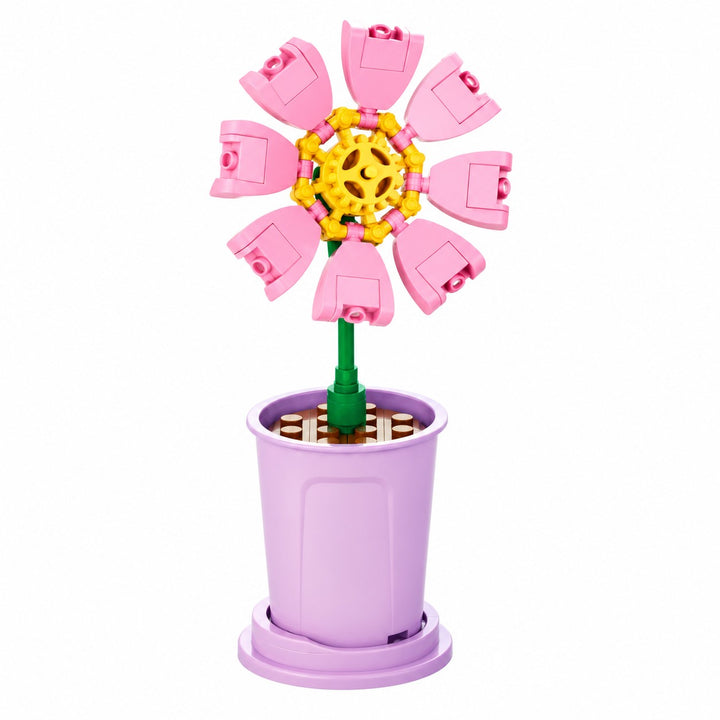 CUBIX COSTRUZIONI VASO ZODIACO CON FIORE