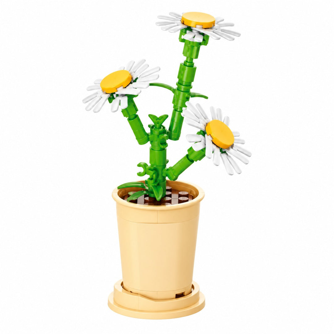 CUBIX COSTRUZIONI VASO ZODIACO CON FIORE
