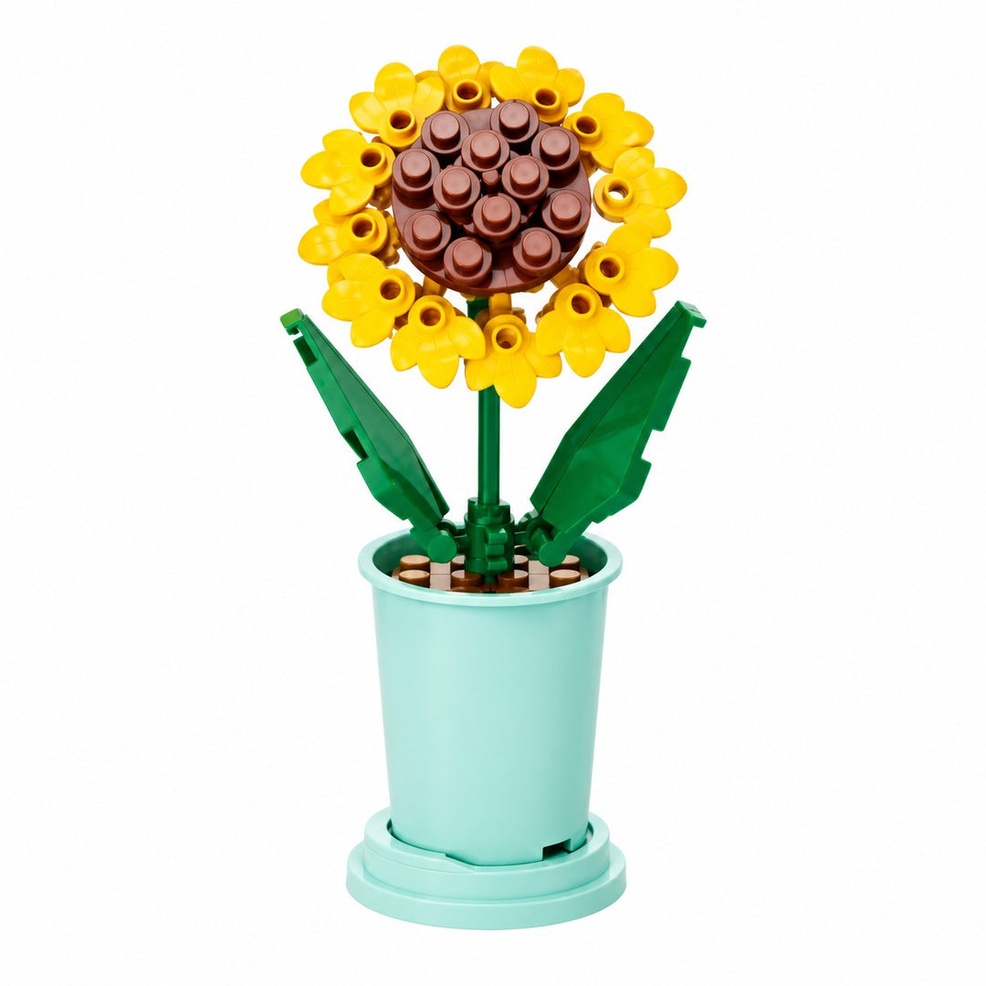 CUBIX COSTRUZIONI VASO ZODIACO CON FIORE