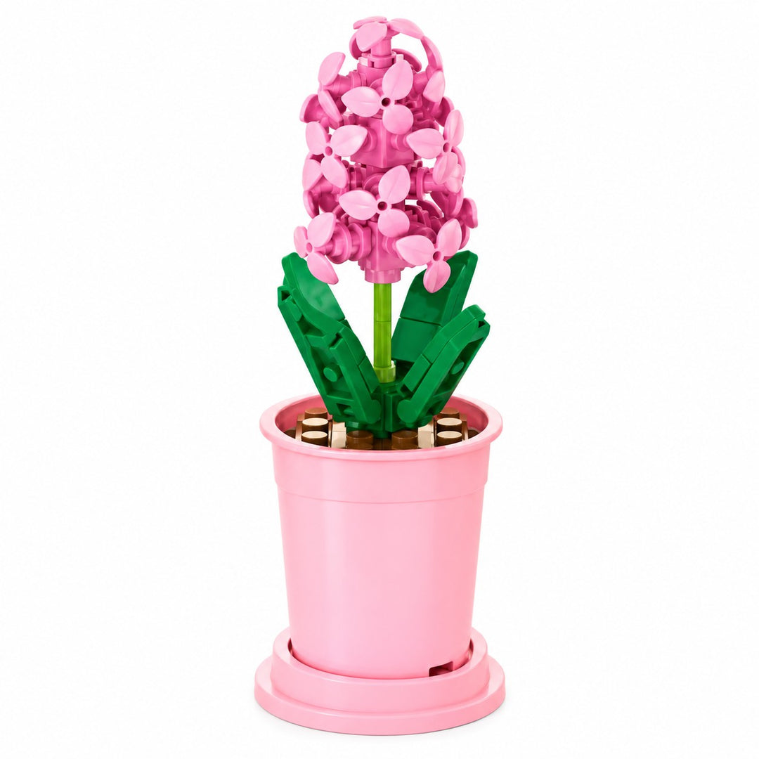 CUBIX COSTRUZIONI VASO ZODIACO CON FIORE
