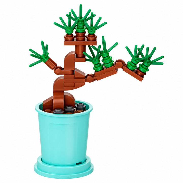 CUBIX COSTRUZIONI VASO ZODIACO CON FIORE