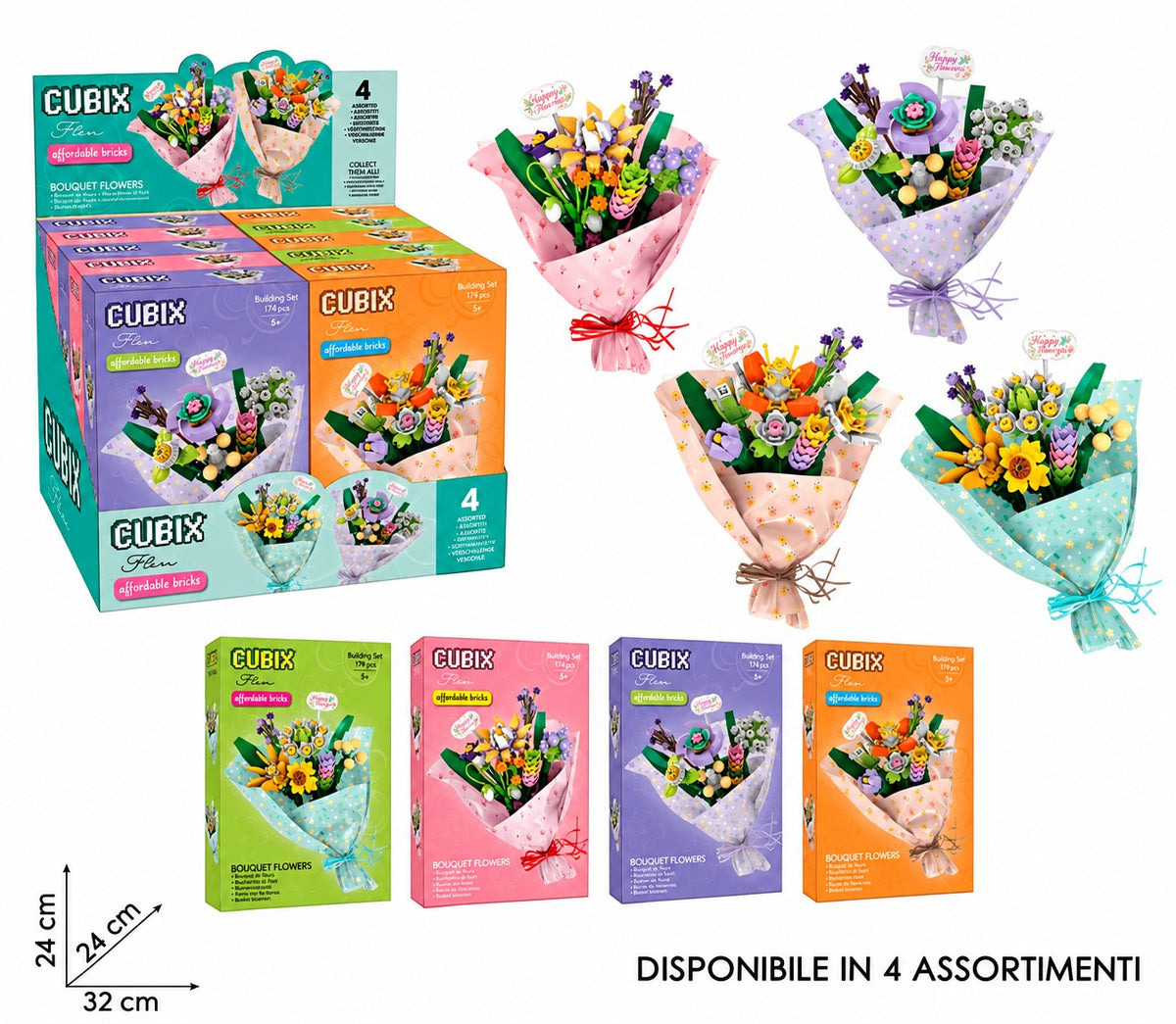 CUBIX COSTRUZIONI BOUQUET DI FIORI