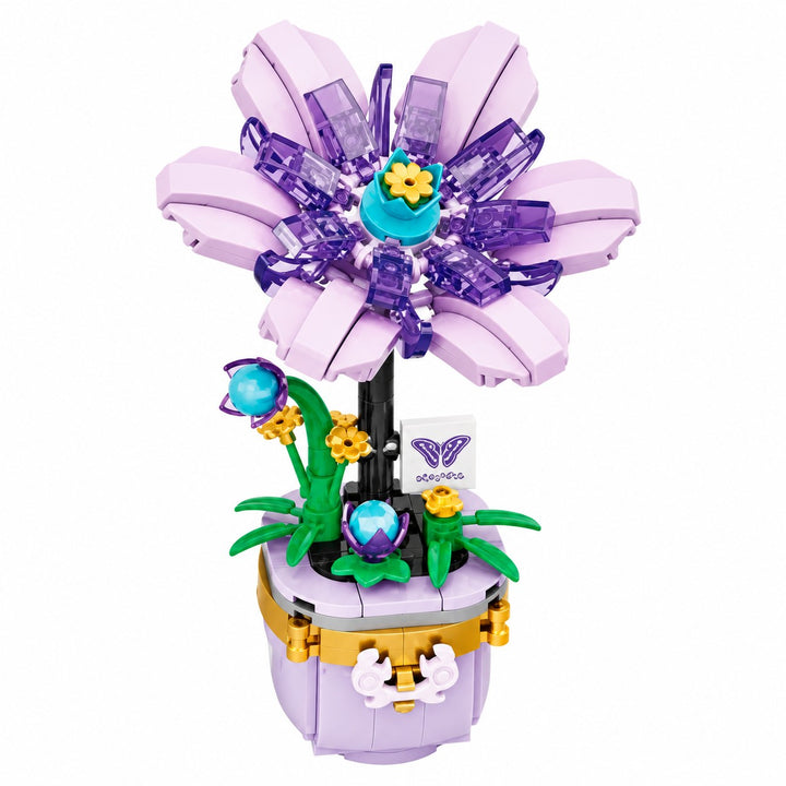 CUBIX COSTRUZIONI FIORI TRASPARENTI CON VASO