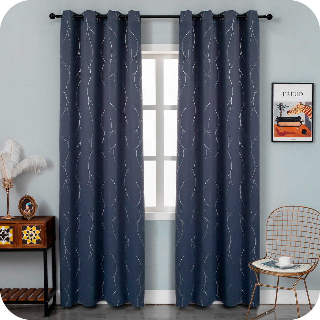 TENDA CAPRI OSCURANTE MOTIVO INTRECCIO 1 PANNELLO 140X290CM GRIGIO