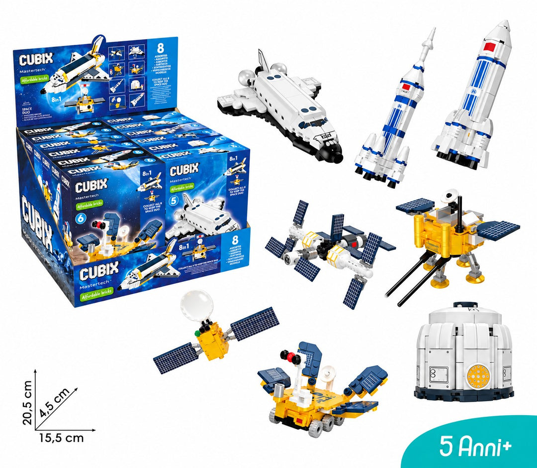CUBIX COSTRUZIONI SET SPAZIALE 8 IN 1