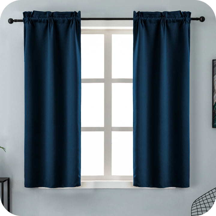 COPPIA TENDE FIJI OSCURANTI TINTA UNITA 2X70X150CM BLU