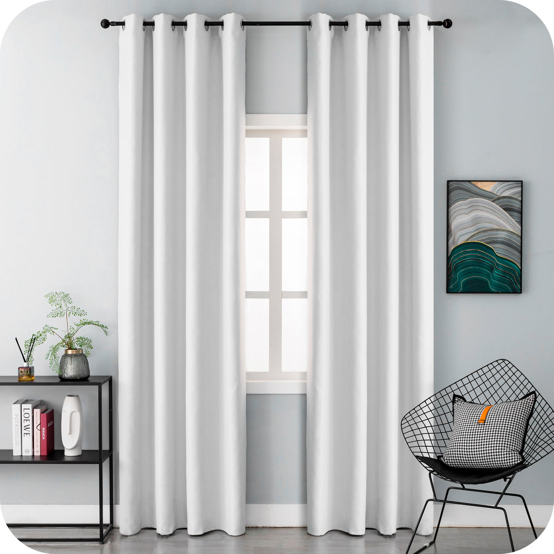 TENDA FIJI SEMI OSCURANTE TINTA UNITA 1 PANNELLO 140X240CM BIANCO