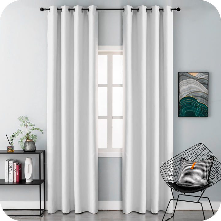 TENDA FIJI SEMI OSCURANTE TINTA UNITA 1 PANNELLO 140X240CM BIANCO