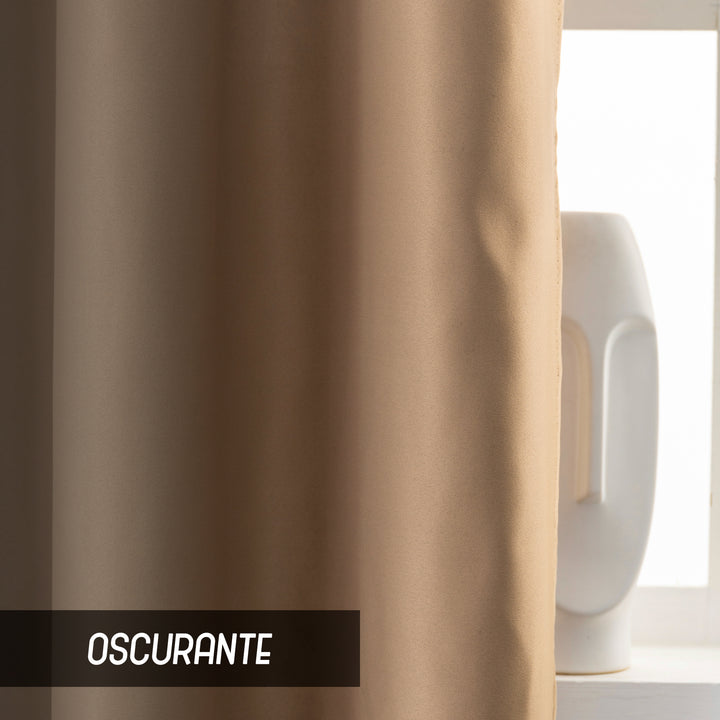 TENDA FIJI OSCURANTE TINTA UNITA 1 PANNELLO 140X240CM MARRONE