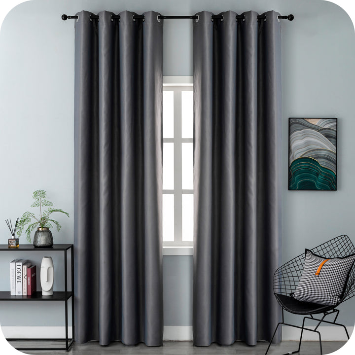 TENDA FIJI OSCURANTE TINTA UNITA 1 PANNELLO 140X290CM GRIGIO
