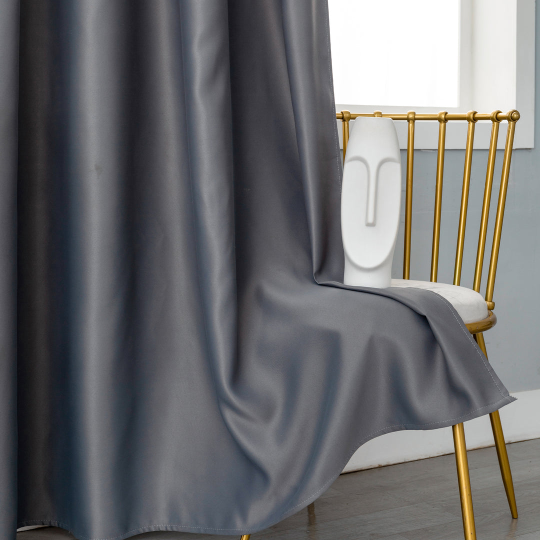 TENDA FIJI OSCURANTE TINTA UNITA 1 PANNELLO 140X290CM GRIGIO