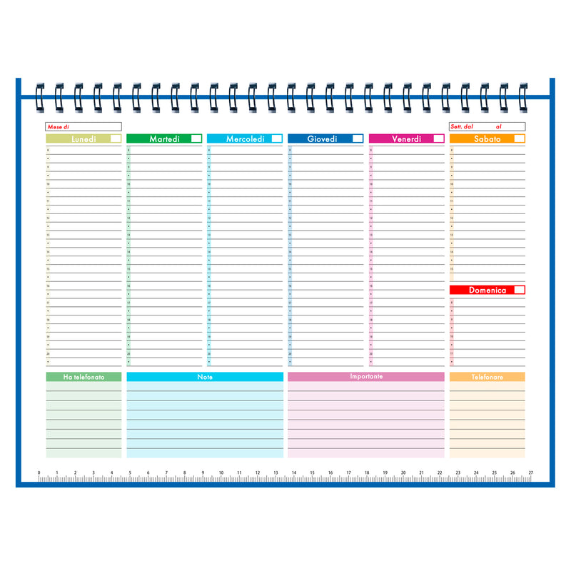 PLANNER SETTIMANALE SENZA DATE