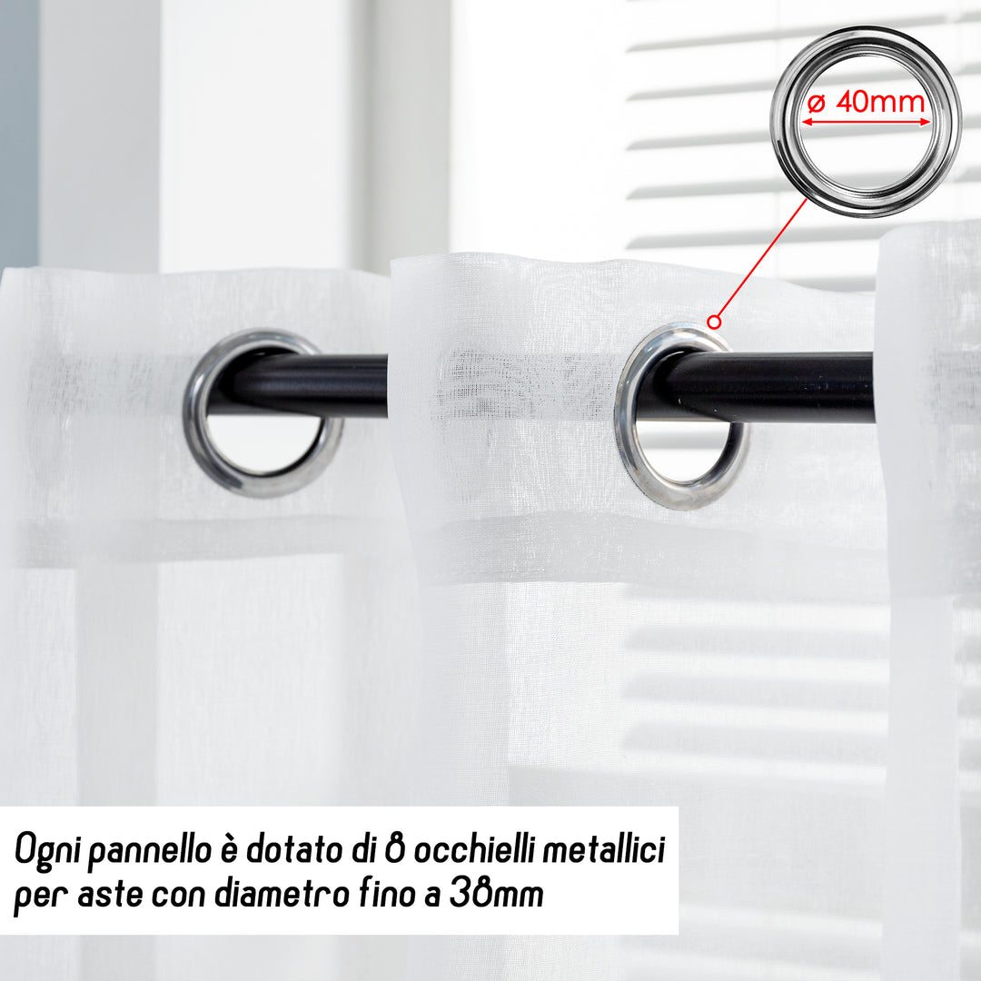 TENDA FILTRANTE MOTIVO CONIO 1 PANNELLO 140X285CM NERO