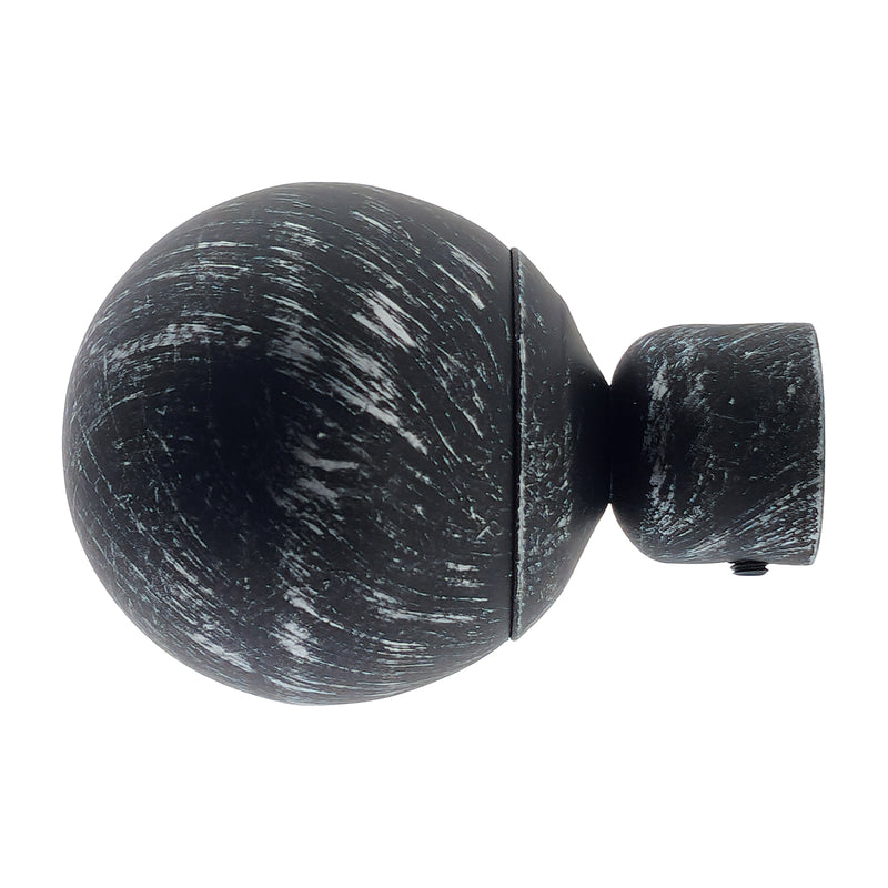 TERMINALE PALLA NEW 2PZ NERO E ARGENTO