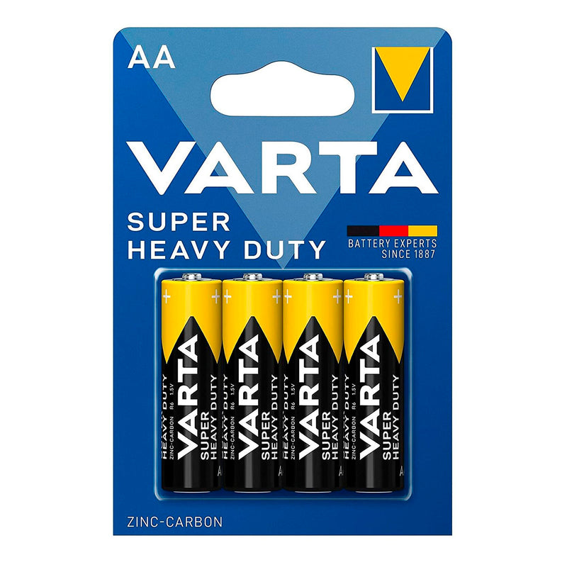 VARTA BATTERIA ZINCO CARBONE AA R6 STILO 4PZ