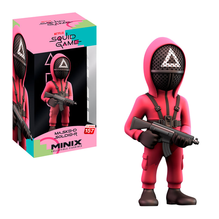 MINIX COLLECTIBLE FIGURINES - SQUID GAME MASKED TRIANGLE GUARD