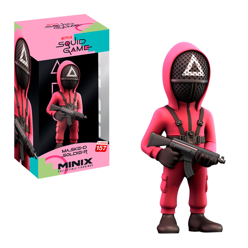 MINIX COLLECTIBLE FIGURINES - SQUID GAME MASKED TRIANGLE GUARD