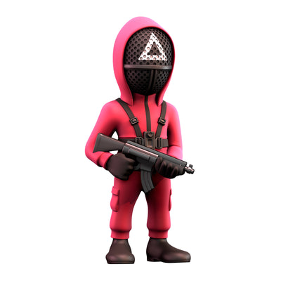 MINIX COLLECTIBLE FIGURINES - SQUID GAME MASKED TRIANGLE GUARD