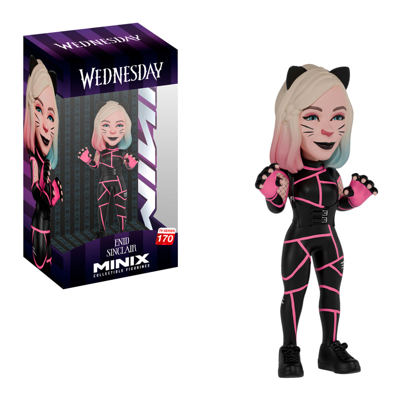 MINIX COLLECTIBLE FIGURINES - WEDNESDAY ADDAMS ENID CAT SUIT