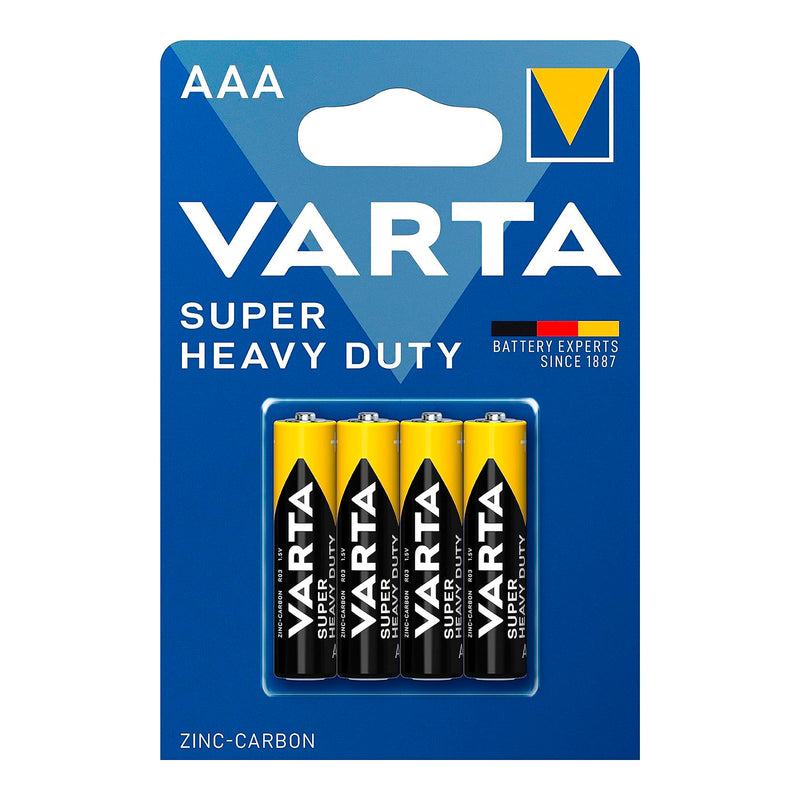 VARTA BATTERIA ZINCO CARBONE AAA R03 MINI STILO 4PZ