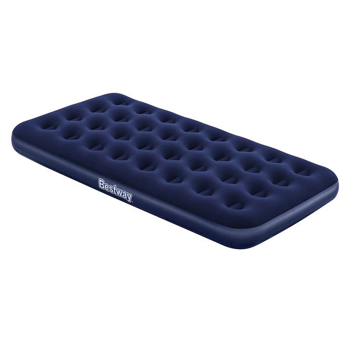 BW67001 AIRBED PVC BLU FLOCCATO SINGOLO PLUS 188X99X22CM