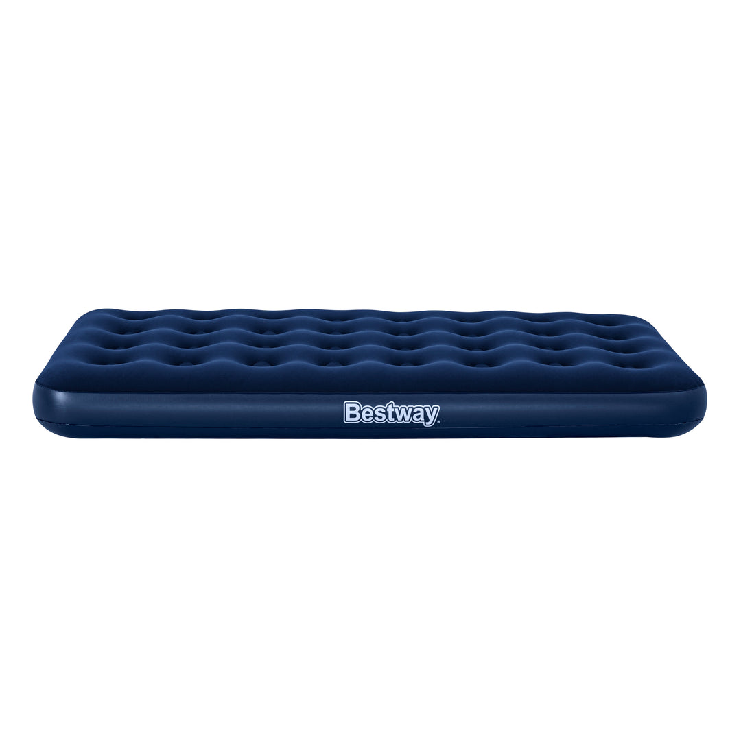 BW67001 AIRBED PVC BLU FLOCCATO SINGOLO PLUS 188X99X22CM