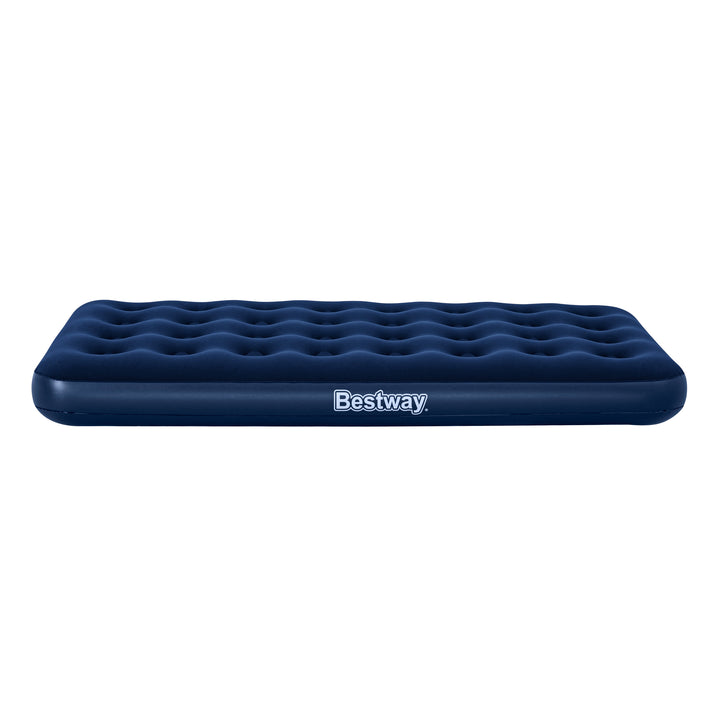 BW67001 AIRBED PVC BLU FLOCCATO SINGOLO PLUS 188X99X22CM