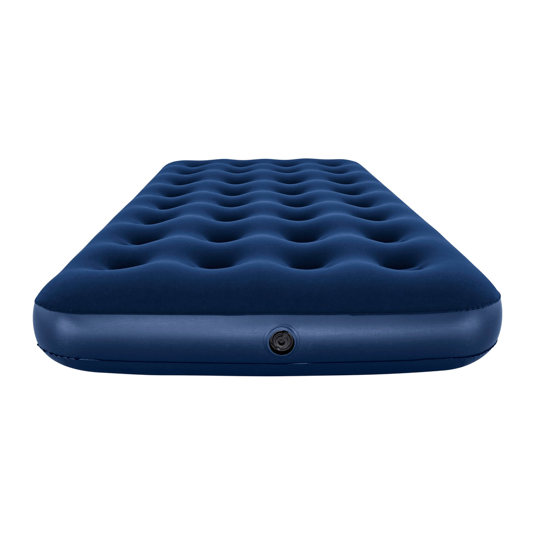 BW67001 AIRBED PVC BLU FLOCCATO SINGOLO PLUS 188X99X22CM